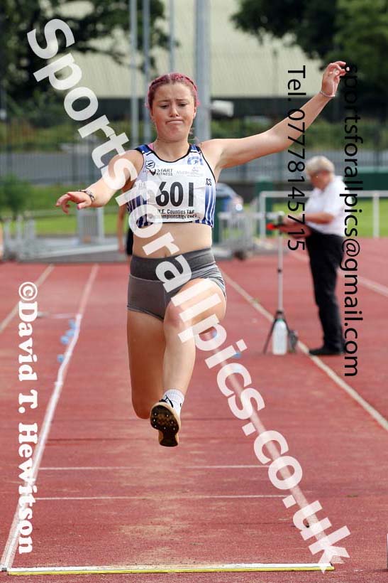 Women and Girls long jump, 2021 North Eastern Track and Field Champs., Middesbrough. Photo: David T. Hewitson/Sports for All Pics